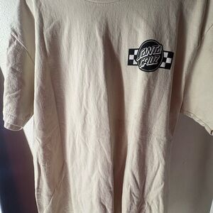 Santa Cruz Skateboards Tan Short Sleeve Tee